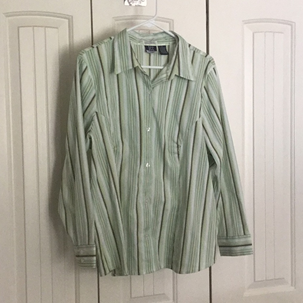 DCC Woman long-sleeved blouse, size 2X, fitted